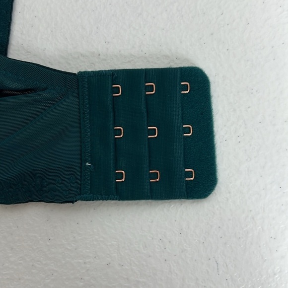 Savage X Fenty Sz 38DD Shining Star Green Embroidered Bra Underwire NWT - Picture 8 of 10